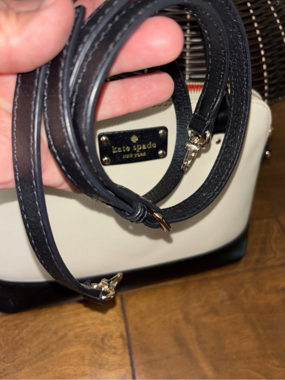 Kate Spade Cream Black Wellesley Rachelle Satchel - Picture 10 of 15